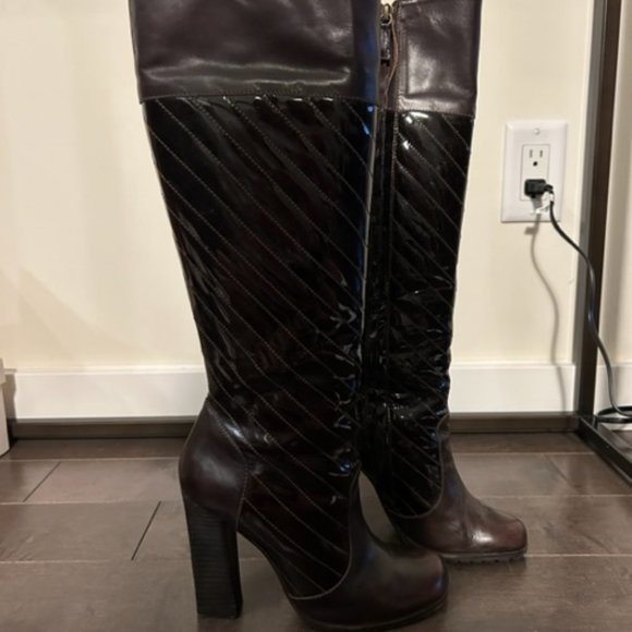 Studio Pollini Patent Boots - Picture 6 of 6